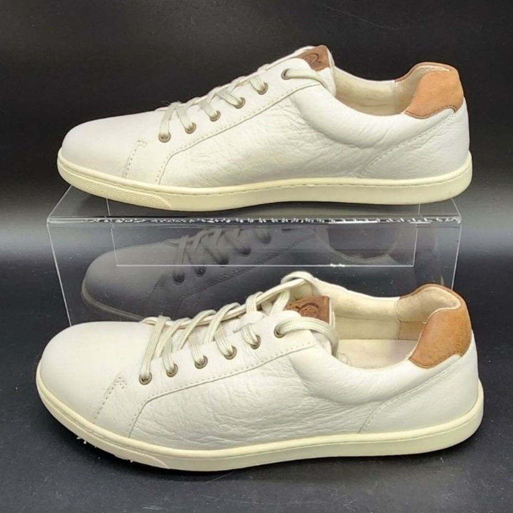 Born Ashram II Sneakers Men White 11.5 Leather Low Top Casual Comfort Minimalist
